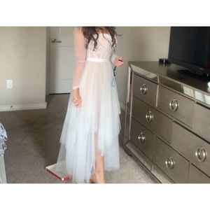 Stunning 3 piece white gown